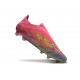 adidas F50 Elite Snörlös FG Rosa Gul Lila