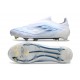 adidas F50 Elite Snörlös FG Vit Blå