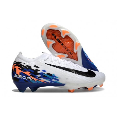 Nike Air Zoom Mercurial Vapor XVI Elite FG Vit Svart Blå
