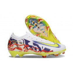 Nike Air Zoom Mercurial Vapor XVI Elite FG Vit Gul Lila Röd