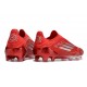 adidas F50 Elite Snörlös FG Röd Silver