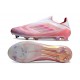 adidas F50 Elite Snörlös FG Rosa Vit