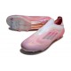 adidas F50 Elite Snörlös FG Rosa Vit