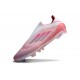 adidas F50 Elite Snörlös FG Rosa Vit
