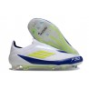 adidas F50 Elite Snörlös FG Vit Blå Gul