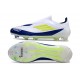 adidas F50 Elite Snörlös FG Vit Blå Gul