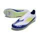 adidas F50 Elite Snörlös FG Vit Blå Gul