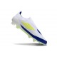 adidas F50 Elite Snörlös FG Vit Blå Gul