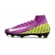 Nike Air Zoom Mercurial Superfly 10 Elite FG Lila Gul Vit