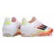 adidas F50 Elite Snörlös FG Vit Röd Svart