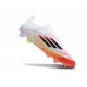 adidas F50 Elite Snörlös FG Vit Röd Svart