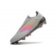 adidas F50 Elite Snörlös FG Grå Rosa