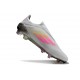 adidas F50 Elite Snörlös FG Grå Rosa