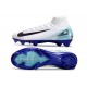Nike Air Zoom Mercurial Superfly 10 Elite FG Vit Blå Svart