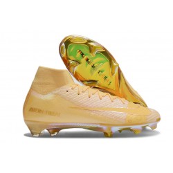 Nike Air Zoom Mercurial Superfly 10 Elite FG Gul Guld