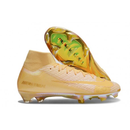 Nike Air Zoom Mercurial Superfly 10 Elite FG Gul Guld