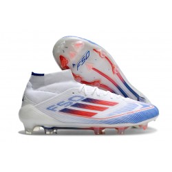adidas F50 Elite Mid FG Vit Röd Blå