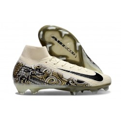 Nike Zoom Mercurial Superfly X Elite FG Beige Svart