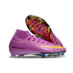 Nike Zoom Mercurial Superfly X Elite FG Lila Gul