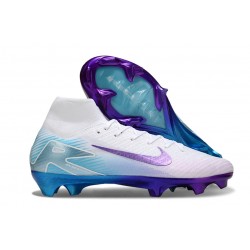 Nike Zoom Mercurial Superfly X Elite FG Vit Blå Lila