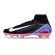 Nike Zoom Mercurial Superfly X Elite FG Svart Vit Rosa Blå