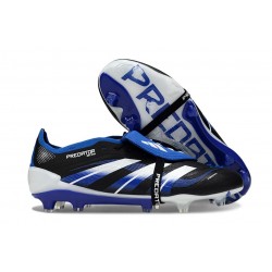adidas Predator Elite Fold Over Tongue FG fotbollsskor Svart Blå Vit