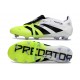 adidas Predator Elite Fold Over Tongue FG fotbollsskor Vit Svart Gul