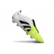 adidas Predator Elite Fold Over Tongue FG fotbollsskor Vit Svart Gul