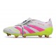 adidas Predator Elite Fold Over Tongue FG fotbollsskor Vit Rosa Gul