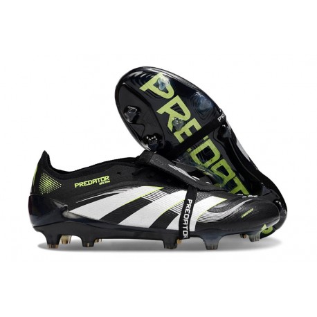 adidas Predator Elite Fold Over Tongue FG fotbollsskor Svart Vit