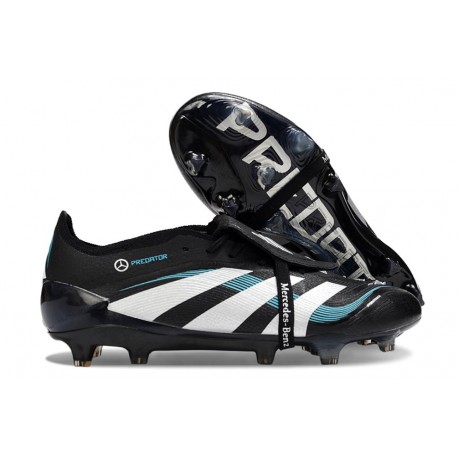 adidas Predator Elite Fold Over Tongue FG fotbollsskor Svart Vit Blå
