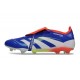 adidas Predator Elite Fold Over Tongue FG fotbollsskor Blå Vit Röd 
