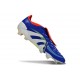 adidas Predator Elite Fold Over Tongue FG fotbollsskor Blå Vit Röd 