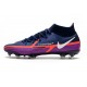 Nike Phantom GT2 Elite Df Fg M UV - Navy Vit Lila