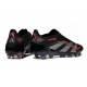 Adidas Predator Elite FG Herrar Svart Grå Röd 