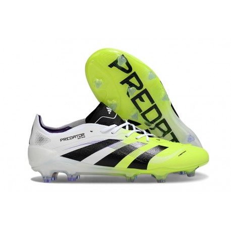 Adidas Predator Elite FG Herrar Vit Svart Gul