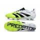 Adidas Predator Elite FG Herrar Vit Svart Gul