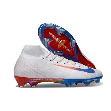 Fotbollsskor Nike Mercurial Superfly 10 Elite FG Vit Blå Röd