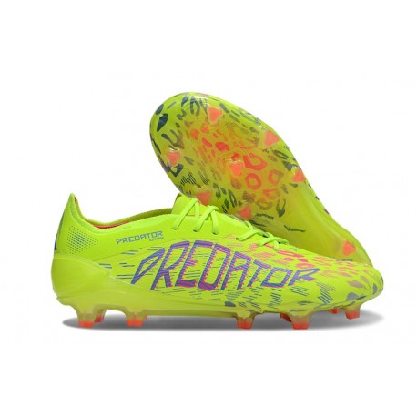 Adidas Predator Elite FG Herrar Grön Rosa