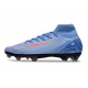 Fotbollsskor Nike Mercurial Superfly 10 Elite FG Blå Röd