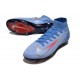 Fotbollsskor Nike Mercurial Superfly 10 Elite FG Blå Röd