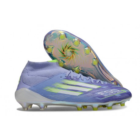 adidas F50 Elite Mid FG Lila Vit Gul
