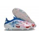 adidas F50 Elite Snörlös FG Vit Rosa Blå