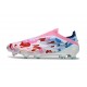 adidas F50 Elite Snörlös FG Vit Rosa Blå