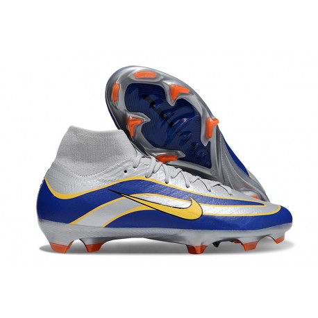 Fotbollsskor Nike Mercurial Superfly 10 Elite FG Silver Blå Gul