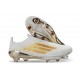 Fotbollsskor adidas F50+ Snörlösa Elite FG Vit Guld