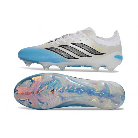 Adidas Predator 26 Elite FG Vit Blå Svart 