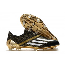 Adidas F50 Ghosted Adizero HT FG Svart Vit Guld