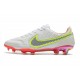 Nike Fotbollsskor Tiempo Legend IX Elite FG Rawdacious - Vit Röd Rosa