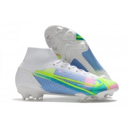 Nike Mercurial Superfly 8 Elite FG fotbollsskor Vit Blå Grön